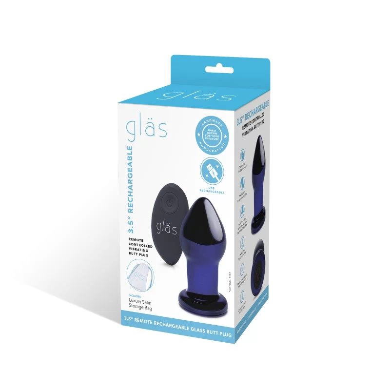Glas - Rechargeable Remote Controlled Vibrating Butt Plug - Image 9