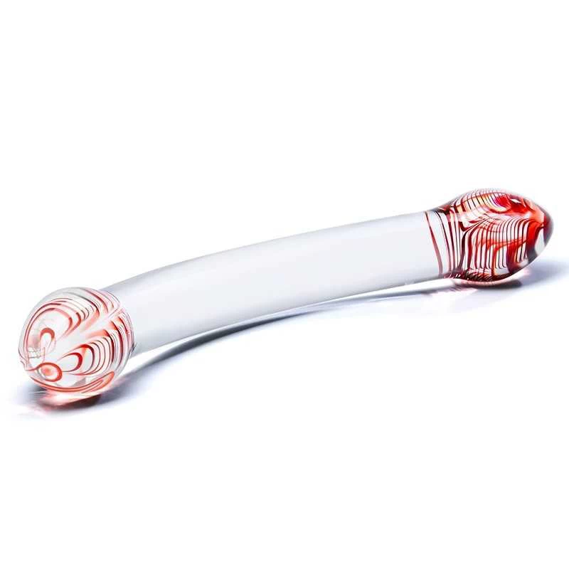 Gläs - Red Head Double Glass Dildo - Image 2