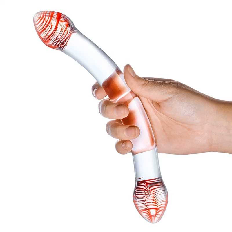 Gläs - Red Head Double Glass Dildo - Image 3