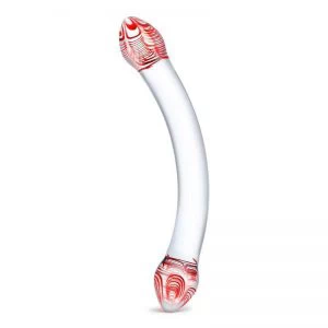 Gläs – Red Head Double Glass Dildo