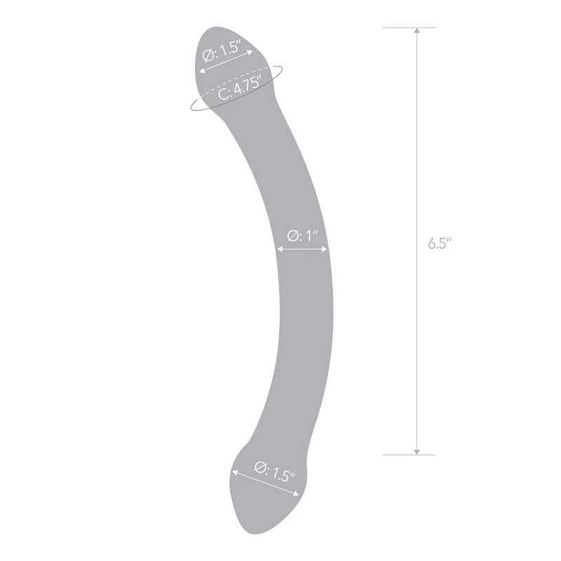 Gläs - Red Head Double Glass Dildo - Image 6