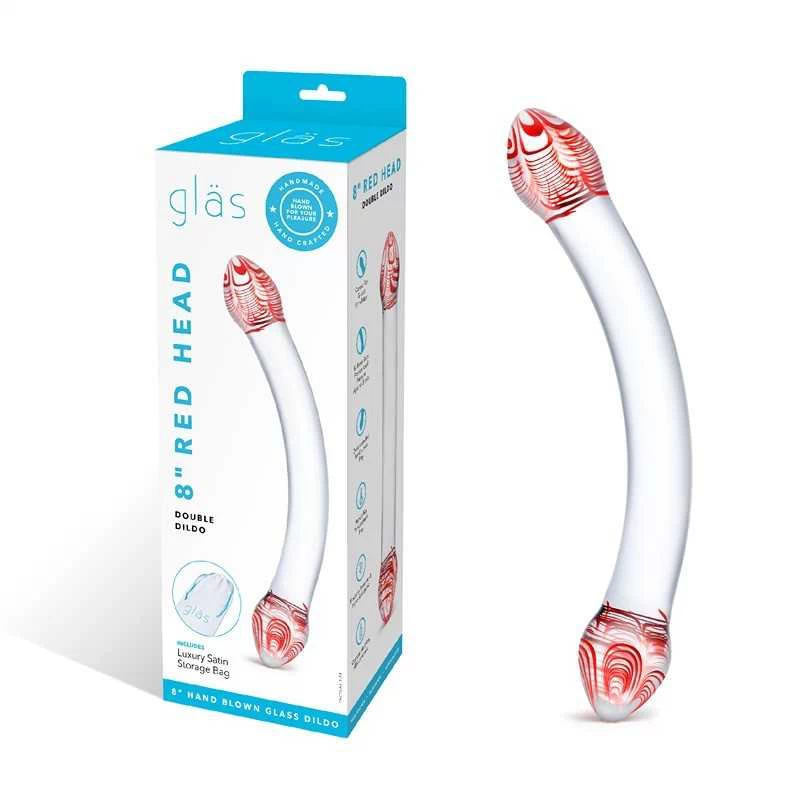 Gläs - Red Head Double Glass Dildo - Image 7