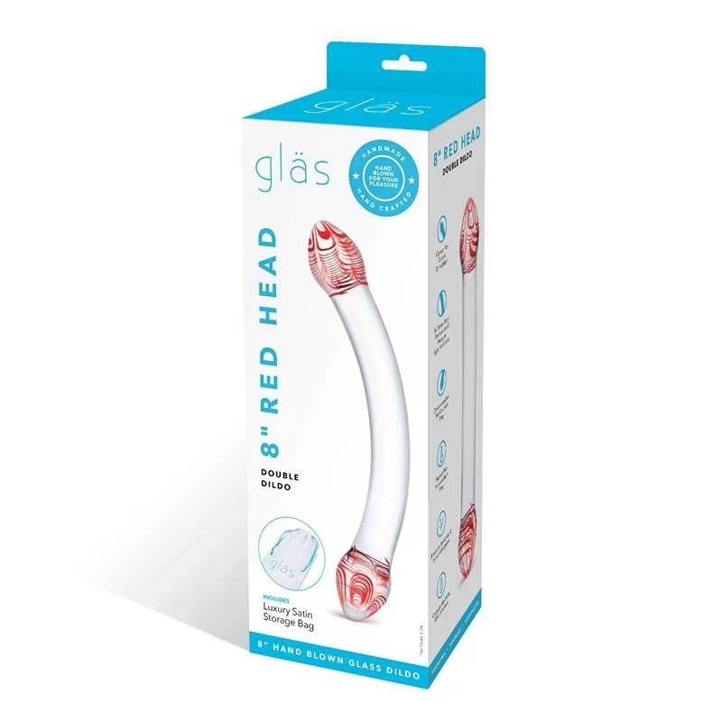 Gläs - Red Head Double Glass Dildo - Image 8
