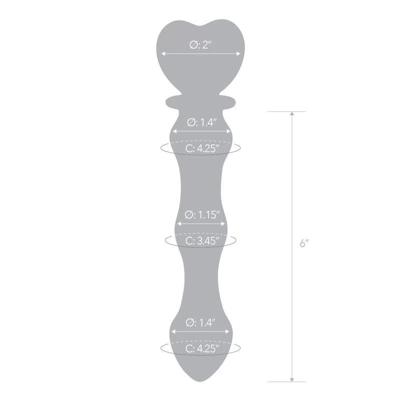 Glas - Sweetheart Glass Dildo - Image 6