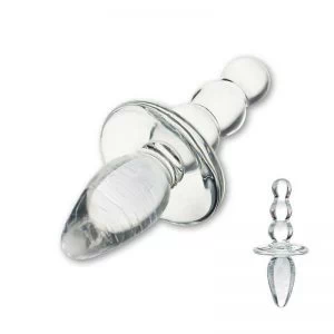 Gläs – Titus Beaded Glass Butt Plug anaallelu