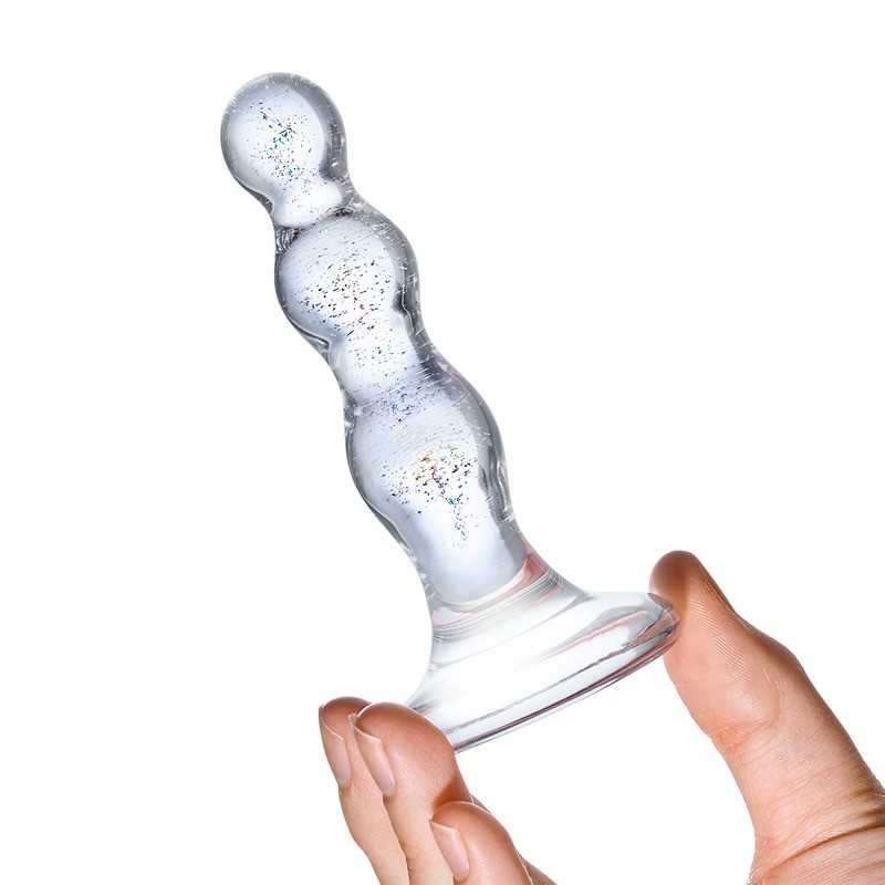 Gläs - Triple Play Beaded Glass Butt Plug - Image 4