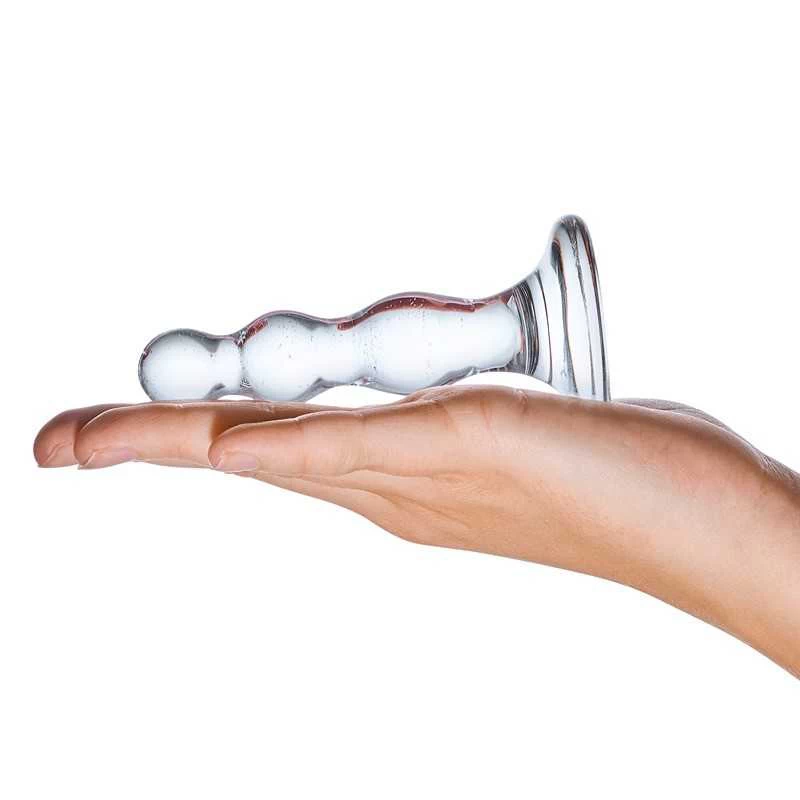 Gläs - Triple Play Beaded Glass Butt Plug - Image 5