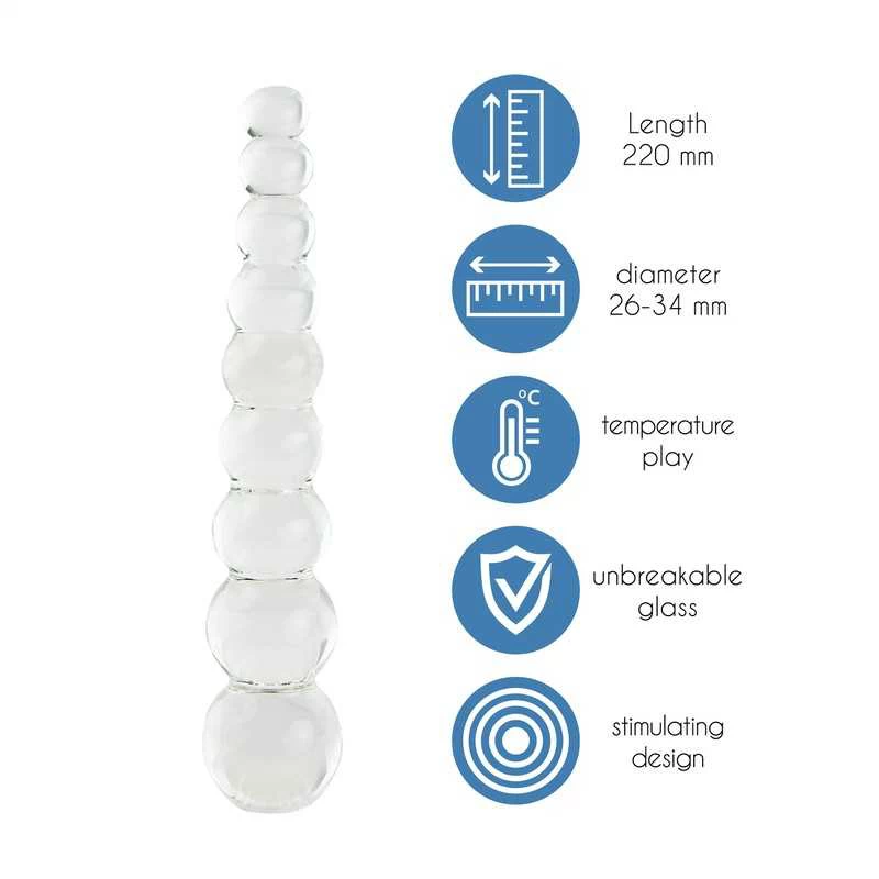 GLAZZZ GLASS DILDO CRYSTAL DELIGHT - Image 5