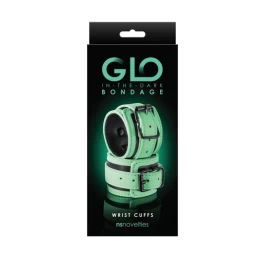 GLO Bondage pimedas helendavad käekammitsad