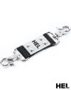 HEL Milano 13 cm long Leather Connector with Snap Hooks