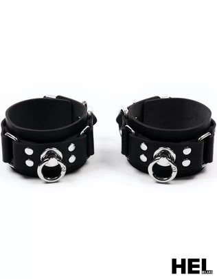 HEL Milano Leather Wrist/Ankle Cuffs in Black