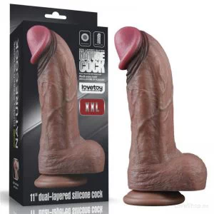 Hiiglaslik dildo Lovetoy Nature Cock 11″ (28 x 7.4cm)