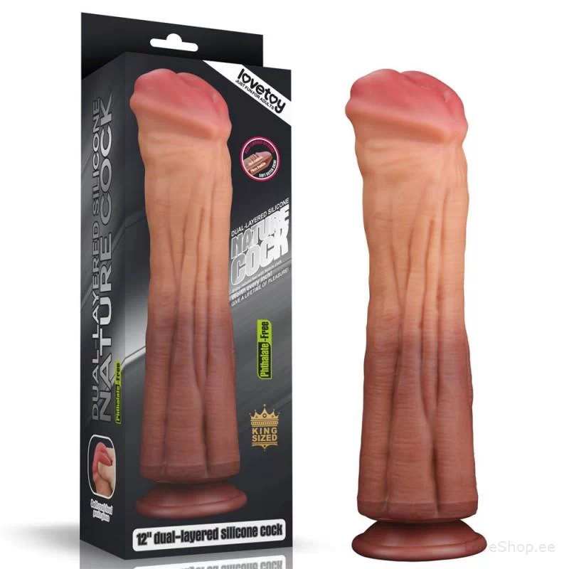 Hiiglaslik dildo Lovetoy Nature Cock 12" (30 x 7.5cm)