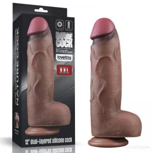 Hiiglaslik dildo Lovetoy Nature Cock 12″ (31 x 7.6cm)