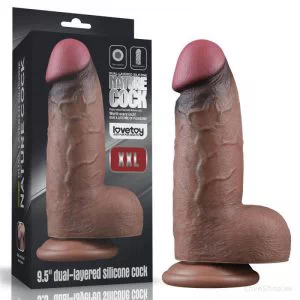 Hiiglaslik dildo Lovetoy Nature Cock 9.5″ (24.6 x 7cm)