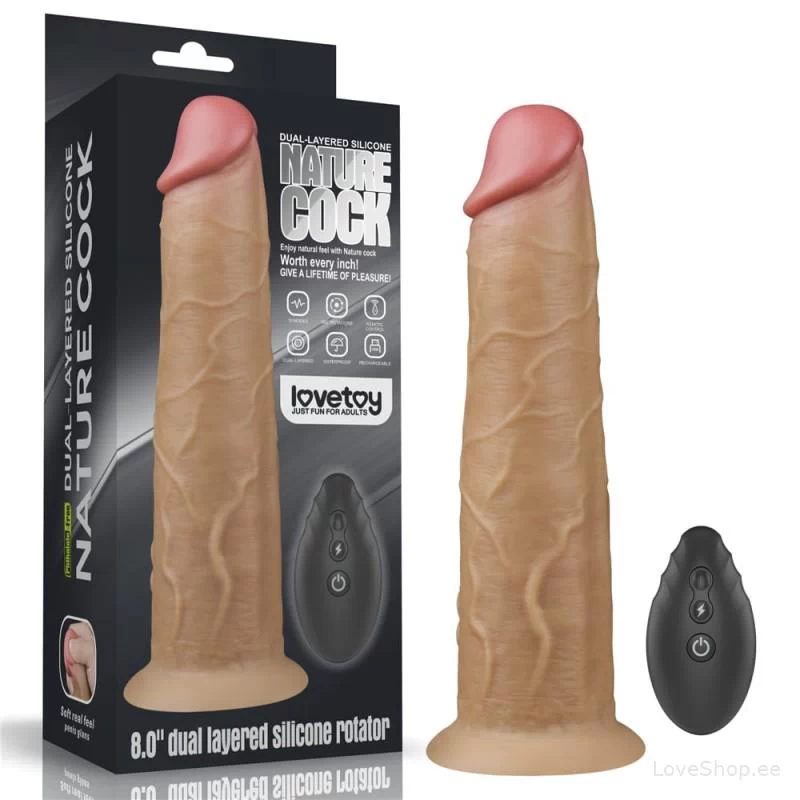 Hiiglaslik vibreeriv dildo Lovetoy (25.3x4.5cm)