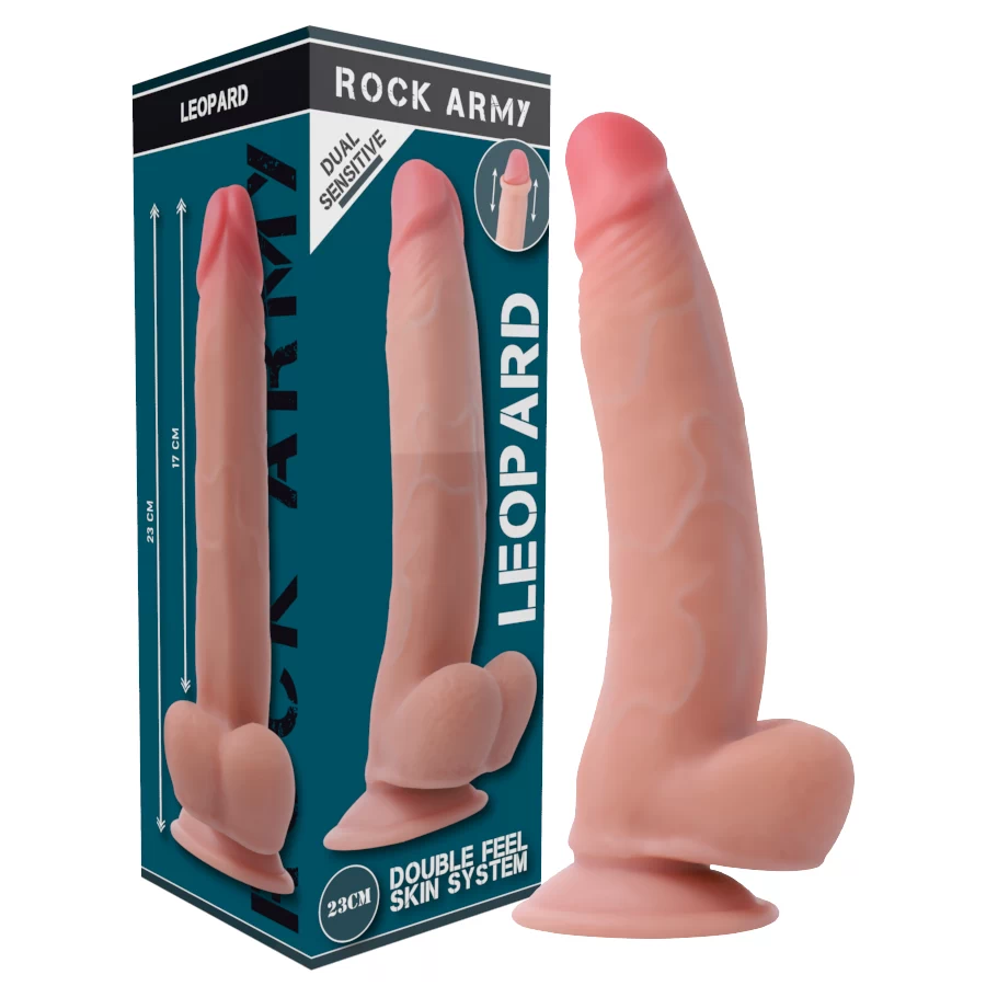 Iminapaga ülirealistlik dildo Rock Army Leopard (23x4.8cm)