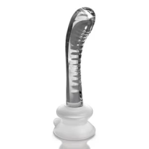 Iminapaga värvita klaasdildo Icicle No 88