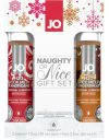 JO Naughty or Nice Flavored Water-Based Lubricant Set (2 x 30 ml)