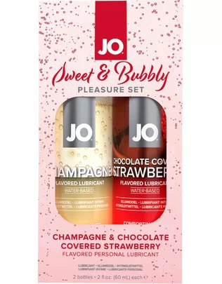 JO Sweet & Bubbly Flavored Water-Based Lubricant Set (2 x 60 ml)