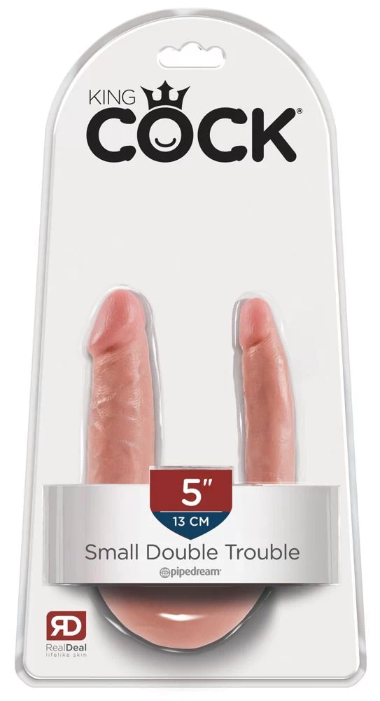 Kahepoolne dildo King Cock Double Trouble
