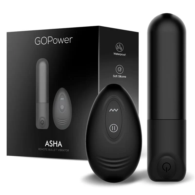 Kaugjuhitava puldiga bullet-vibraator Go Power Asha