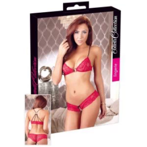 Kaunis punane pitsiline pesukomplekt