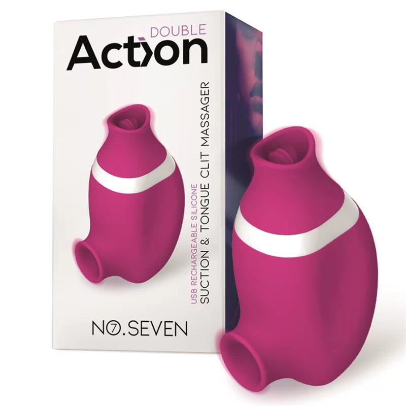 Keelefunktsiooniga kliitoristimulaator Action No Seven (lilla)