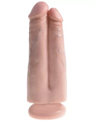 King Cock 7" Two Cocks One Hole dildo