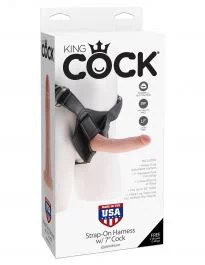King Cock Strap-On Rakmed koos 7'' Dildoga