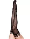 Kix’ies Beth Ann black sheer patterned hold-up stockings
