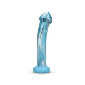 Klaasist dildo Ocean Ripple silikoonist kraega