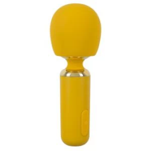 Kollane sau-vibraator ülekeha massaažiks