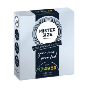 Kondoomid Mister Size 47-49-53 mm 3tk
