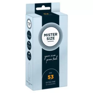 Kondoomid Mister Size 53 mm 10 tk
