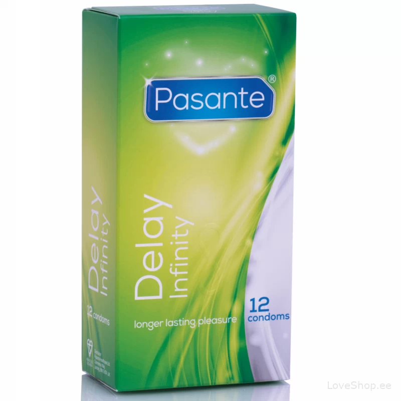 Kondoomid Pasante Delay Infinity (seemnepurset edasi lükkavad; 12tk)