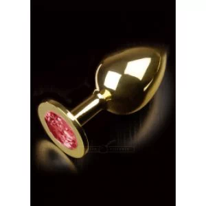 Kuldne metallist anaaltapp kiviga L