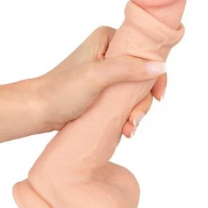 LIIKUVA NAHAGA DILDO- 25cm