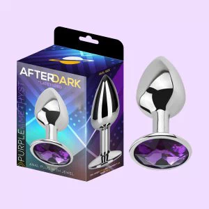 Lilla kristalliga metallist anaaltapp AfterDark Purple Amethyst (S, M ja L)