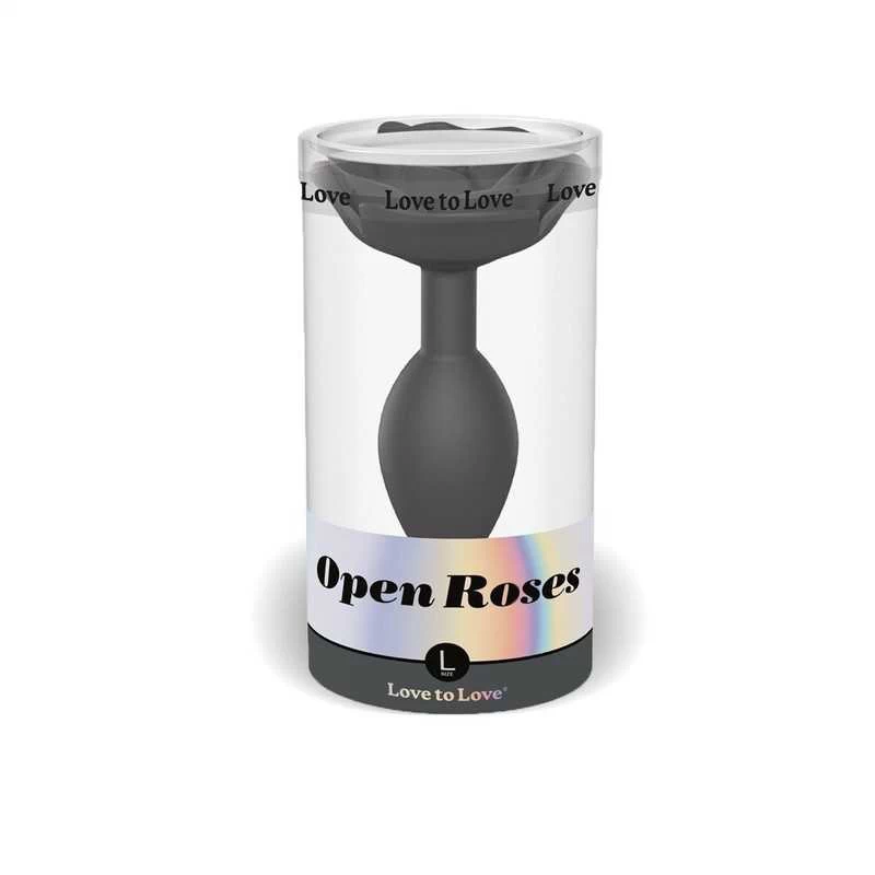 Love To Love - Open Roses L Size - Black Onyx - Image 2