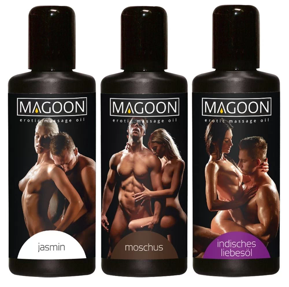 Massaažiõlide komplekt. 3 x 50ml (Muskus, Jasmiin ja Indian Love)