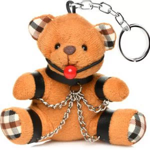 Master Series Gagged Kinky Teddy Bear võtmehoidja