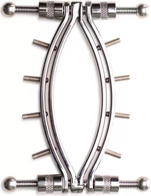 Master Series Spread 'Em Poker adjustable vulva clamp with pressure screws