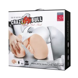 Masturbaator Crazy Bull Busty Butt (vagiina, aanus, 2 vibraatoriga)