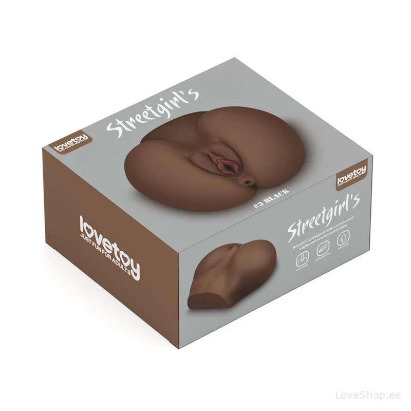 Masturbaator Lovetoy Streetgirl's Black #3 (vagiina & aanus)