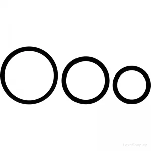 Mustade peeniserõngaste komplekt Öhmama