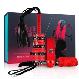 Mustaga punane kammitsatekomplekt Secret Pleasure