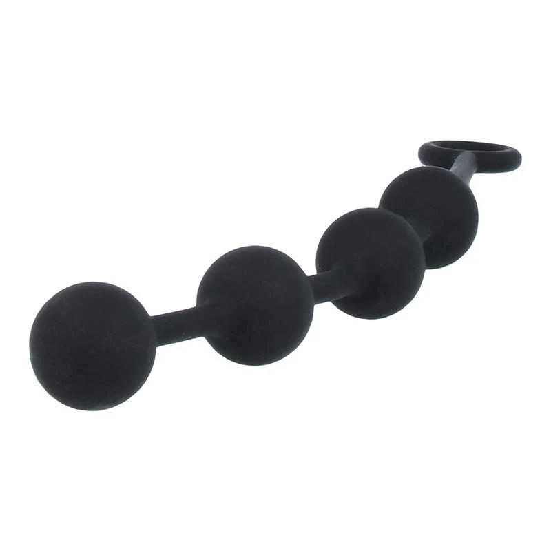 NEXUS - EXCITE MEDIUM SILICONE ANAL BEADS BLACK - Image 2