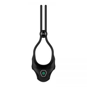 Nexus – Forge Vibrating Adjustable Lasso Silicone Cock Ring Black