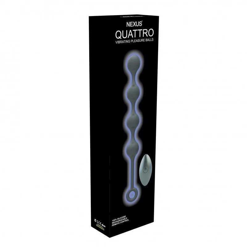 Nexus - Quattro Remote Control Vibrating Pleasure Beads Black - Image 3